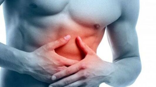 atsispindi pilvo skausmas su krūtinės ląstos osteochondroze