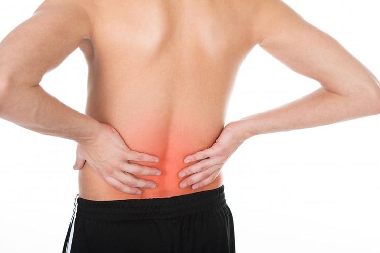skausmas apatinėje nugaros dalyje su osteochondroze